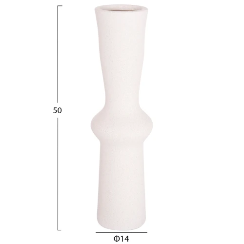 ΕΠΙΤΡΑΠΕΖΙΟ ΚΕΡΑΜΙΚΟ ΔΙΑΚΟΣΜΗΤΙΚΟ SCEPTER HM4637.01 ΚΡΥΣΤΑΛΛΙΚΟ ΥΠΟΛΕΥΚΟ Φ14x50Υεκ