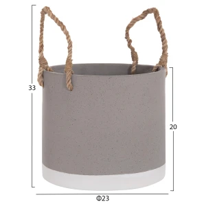 ΓΛΑΣΤΡΑ ΕΣ. ΧΩΡΟΥ ΣΕΙΡΑ TRYLL HM4690S FIBER CEMENT ΓΚΡΙ & ΣΧΟΙΝΙ Φ23x20Υεκ.