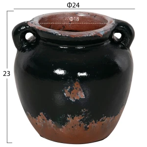 ΔΙΑΚΟΣΜΗΤΙΚΟ ΒΑΖΟ HM4380 ΤΕΡΑΚΟΤΑ ΣΕ ANTIQUE ΠΡΑΣΙΝΗ ΑΠΟΧΡΩΣΗ Φ26Χ26Yεκ.