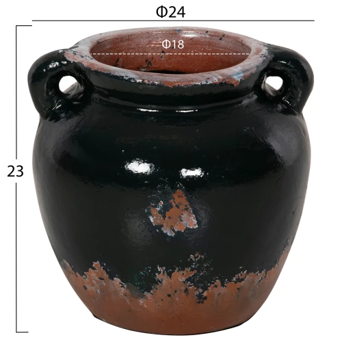 ΔΙΑΚΟΣΜΗΤΙΚΟ ΒΑΖΟ HM4380 ΤΕΡΑΚΟΤΑ ΣΕ ANTIQUE ΠΡΑΣΙΝΗ ΑΠΟΧΡΩΣΗ Φ26Χ26Yεκ.