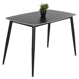 ΤΡΑΠΕΖΙ RAVEN HM9854.02 ΚΕΡΑΜΙΚΟ TOP ΜΑΥΡΟ ΜΑΡΜΑΡΟ-ΜΑΥΡΟ ΜΕΤΑΛΛΟ 120x70x73Υεκ.