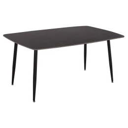 ΤΡΑΠΕΖΙ RAVEN HM18150.02 ΚΕΡΑΜΙΚΟ TOP ΜΕ ΟΨΗ ΜΑΥΡΟ ΜΑΡΜΑΡΟ 160x80x74Υεκ.
