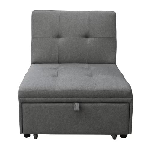 ΠΟΛΥΘΡΟΝΑ-ΚΡΕΒΑΤΙ LIBRE HM3295.01 ΓΚΡΙ ΥΦΑΣΜΑ 75x106x87Υεκ.