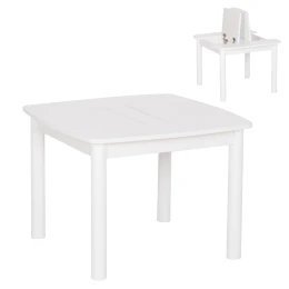 ΤΡΑΠΕΖΑΚΙ ΠΑΙΔΙΚΟ ΜΕ ΑΠΟΘ.ΧΩΡΟΥΣ RICKI HM18339.03 MDF & ΣΥΜΗΔΑ ΣΕ ΛΕΥΚΟ 65x65x47Υεκ