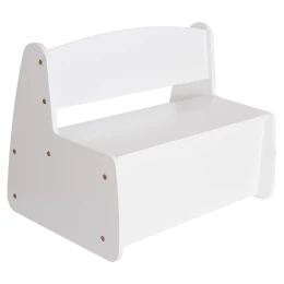 ΠΑΓΚΑΚΙ ΠΑΙΔΙΚΟ ΜΕ ΑΠΟΘ.ΧΩΡΟ RICKI HM18342.03 MDF &amp; ΚΟΝΤΡΑΠΛΑΚΕ ΛΕΥΚΟ 63x43x47Υεκ