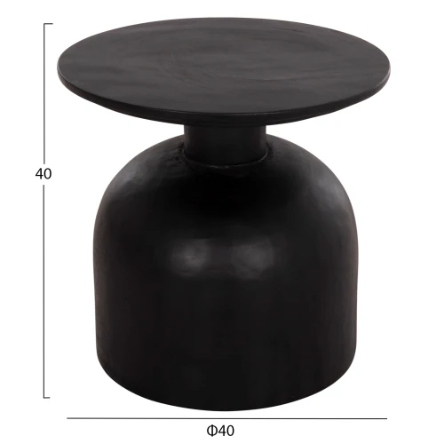 ΒΟΗΘΗΤΙΚΟ ΤΡΑΠΕΖΑΚΙ PUMBE-s HM9892.12 ΞΥΛΟ SUAR--ΜΑΥΡΟ Φ40x40Υεκ