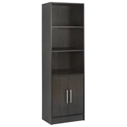 ΒΙΒΛΙΟΘΗΚΗ ΜΕΛΑΜΙΝΗΣ ENSLEY HM2027.01 ZEBRANO 60X30X180 εκ.