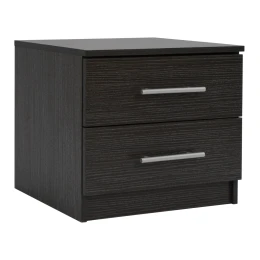ΚΟΜΟΔΙΝΟ ΜΕΛΑΜΙΝΗΣ CHELSEA HM2220.01 ZEBRANO 48X40,5X41,5 εκ.