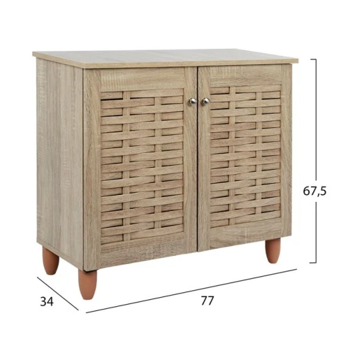 ΠΑΠΟΥΤΣΟΘΗΚΗ-ΝΤΟΥΛΑΠΙ ΞΥΛΙΝΗ CASSIOPE HM2208.02 SONAMA 77Χ34Χ67.5Υεκ.