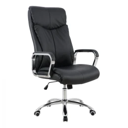ΚΑΡΕΚΛΑ ΓΡΑΦΕΙΟΥ SHASHI HM1093.01 ΜΑΥΡΟ PU 63x80x118-126Υ
