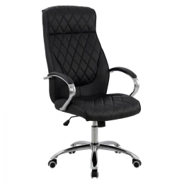 ΚΑΡΕΚΛΑ ΓΡΑΦΕΙΟΥ SHALY HM1098.01 PU ΣΕ ΜΑΥΡΟ 62x80x125Υεκ