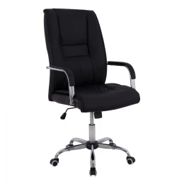 ΚΑΡΕΚΛΑ ΓΡΑΦΕΙΟΥ ANGEE HM1106.01 PU ΣΕ ΧΡΩΜΑ ΜΑΥΡΟ 58,5x70x120Υεκ