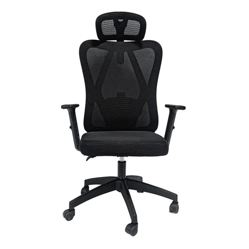 ΚΑΡΕΚΛΑ ΓΡΑΦΕΙΟΥ MEXER HM1195.01 ΜΑΥΡΟ MESH-PP ΒΑΣΗ 68x70x136Υεκ.