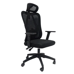 ΚΑΡΕΚΛΑ ΓΡΑΦΕΙΟΥ MEXER HM1195.01 ΜΑΥΡΟ MESH-PP ΒΑΣΗ 68x70x136Υεκ.