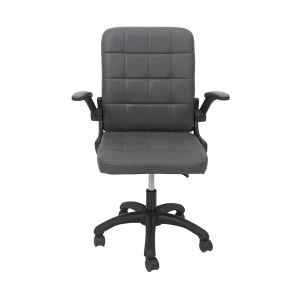 ΚΑΡΕΚΛΑ ΓΡΑΦΕΙΟΥ PORTIMA HM1197.03 ΓΚΡΙ PVC-ΜΑΥΡΟΣ ΣΚΕΛΕΤΟΣ & ΒΑΣΗ 66.5x60x97Υεκ
