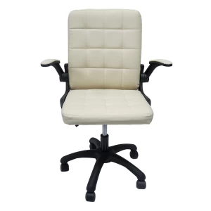 ΚΑΡΕΚΛΑ ΓΡΑΦΕΙΟΥ PORTIMA HM1197.04 ΜΠΕΖ PVC-ΜΑΥΡΟΣ ΣΚΕΛΕΤΟΣ & ΒΑΣΗ 66.5x57x97Υεκ