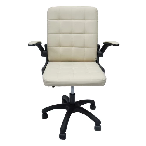 ΚΑΡΕΚΛΑ ΓΡΑΦΕΙΟΥ PORTIMA HM1197.04 ΜΠΕΖ PVC-ΜΑΥΡΟΣ ΣΚΕΛΕΤΟΣ & ΒΑΣΗ 66.5x57x97Υεκ