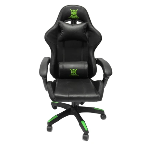 ΠΟΛΥΘΡΟΝΑ GAMING DARREN HM1203.03 ΜΑΥΡΟ-ΠΡΑΣΙΝΟ PVC 58.5x100x120Υεκ.
