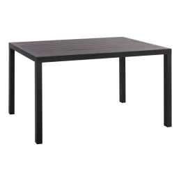 ΤΡΑΠΕΖΙ ΤΡΑΠΕΖΑΡΙΑΣ ΑΛΟΥΜΙΝΙΟΥ SAHIRA HM5571.02 ΑΝΘΡΑΚΙ 140Χ80X75,5Υεκ.