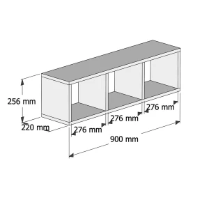 ΡΑΦΙΕΡΑ ΤΟΙΧΟΥ ΜΕΛΑΜΙΝΗΣ ΛΕΥΚΗ CLASSIKER HM9228.11 90x22x25,6Υ εκ.