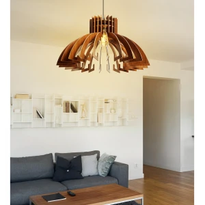 ΦΩΤΙΣΤΙΚΟ ΟΡΟΦΗΣ ΚΡΕΜΑΣΤΟ HM7350.01 MDF ΚΑΡΥΔΙ Φ54x65Υεκ.