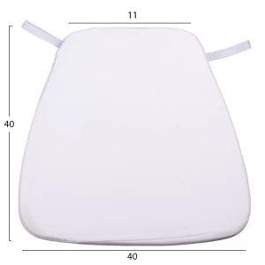ΜΑΞΙΛΑΡΙ TIFFANYS HM8058.41FC ΜΕ ΥΦΑΣΜΑ WATER REPELLENT ΛΕΥΚΟ 43,5x40x3Υεκ.