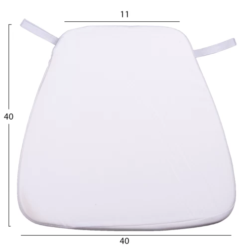 ΜΑΞΙΛΑΡΙ TIFFANYS HM8058.41FC ΜΕ ΥΦΑΣΜΑ WATER REPELLENT ΛΕΥΚΟ 43,5x40x3Υεκ.