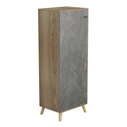 ΠΑΠΟΥΤΣΟΘΗΚΗ-ΝΤΟΥΛΑΠΙ ALVARO HM8954.14 ΜΕΛΑΜΙΝΗ SONAMA-STONE TEXTURE 50Χ38Χ135Yεκ.