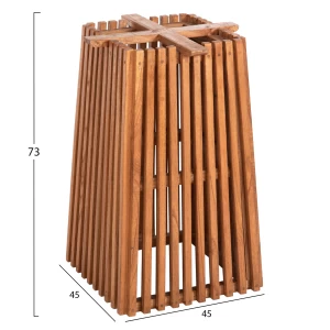 ΒΑΣΗ ΤΡΑΠΕΖΙΟΥ ΕΣΩΤ.ΧΩΡΟΥ ΤΕΤΡΑΓΩΝΗ FRANTZ HM9460.11 ΞΥΛΟ MINDI ΣΕ ΦΥΣΙΚΟ 45x45x73Y εκ.