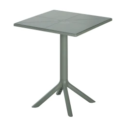 ΤΡΑΠΕΖΙ ΠΟΛΥΠΡΟΠΥΛΕΝΙΟΥ ΤΕΤΡΑΓΩΝΟ TERRIN HM6125.15 DARK OLIVE 60x60x75Υεκ.