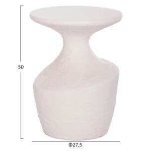 ΤΡΑΠΕΖΙ ΒΟΗΘΗΤΙΚΟ REBON HM18156.02S FIBER CEMENT ΣΕ ΛΕΥΚΟ--Φ27.5x50Υεκ.