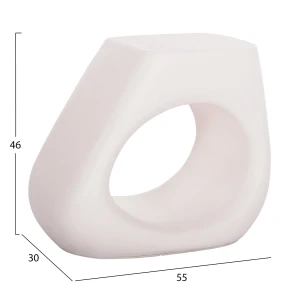 ΣΚΑΜΠΟ ΣΑΛΟΝΙΟΥ LANS HM4691.02 FIBER CEMENT ΣΕ ΛΕΥΚΟ--55x30x46Υεκ.