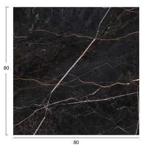 ΕΠΙΦΑΝΕΙΑ ΤΡΑΠΕΖΙΟΥ ΤΕΤΡΑΓΩΝΗ HPL HM5839.34 BLACK MARBLE 80x80εκ