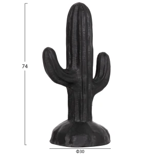 ΔΙΑΚΟΣΜΗΤΙΚΟΣ ΚΑΚΤΟΣ ΔΑΠΕΔΟΥ CACTUS HM4386.01S ΓΥΨΟΣ ΣΕ ΜΑΥΡΟ 42x30x74Υεκ.