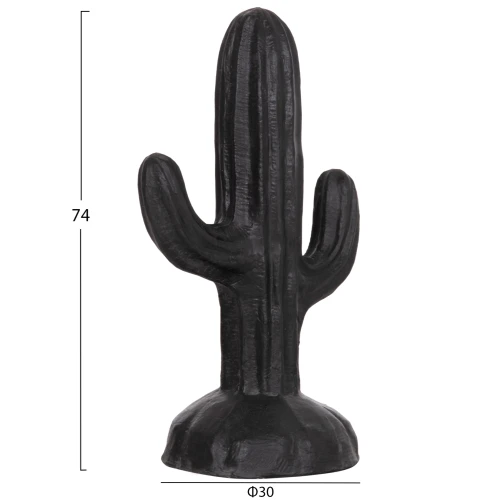 ΔΙΑΚΟΣΜΗΤΙΚΟΣ ΚΑΚΤΟΣ ΔΑΠΕΔΟΥ CACTUS HM4386.01S ΓΥΨΟΣ ΣΕ ΜΑΥΡΟ 42x30x74Υεκ.