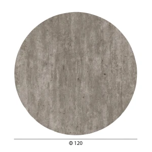 ΕΠΙΦΑΝΕΙΑ ΤΡΑΠΕΖΙΟΥ HPL ΣΤΡΟΓΓΥΛΗ HM6351.37 CONCRETE Φ120εκ.