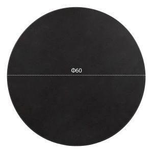ΕΠΙΦΑΝΕΙΑ ΤΡΑΠΕΖΙΟΥ SINTERED STONE HM6652.01 ΜΑΥΡΗ ΜΕ ΠΛΑΙΣΙΟ ALU ΜΑΥΡO Φ60εκ.