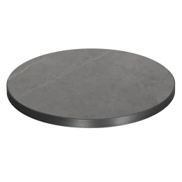 ΕΠΙΦΑΝΕΙΑ ΤΡΑΠΕΖΙΟΥ SINTERED STONE HM6652.05 GREY MARBLE--ΠΛΑΙΣΙΟ ALU ΓΚΡΙ Φ60εκ.