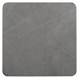 ΕΠΙΦΑΝΕΙΑ ΤΡΑΠΕΖΙΟΥ SINTERED STONE HM6654.05 GREY MARBLE--ΠΛΑΙΣΙΟ ALU ΓΚΡΙ 70x70εκ.
