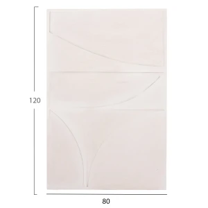 ΠΙΝΑΚΑΣ ΣΕΙΡΑ SANTORINI HM4505 MDF ΣΕ ΥΠΟΛΕΥΚΟ ΧΡΩΜΑ 80x4(πάχος)x120Υεκ.