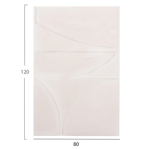 ΠΙΝΑΚΑΣ ΣΕΙΡΑ SANTORINI HM4505 MDF ΣΕ ΥΠΟΛΕΥΚΟ ΧΡΩΜΑ 80x4(πάχος)x120Υεκ.