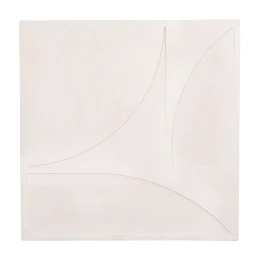 ΠΙΝΑΚΑΣ ΤΕΤΡΑΓΩΝΟΣ ΣΕΙΡΑ SANTORINI HM4507 MDF ΣΕ ΥΠΟΛΕΥΚΟ ΧΡΩΜΑ 80x4(πάχος)x80Υεκ.