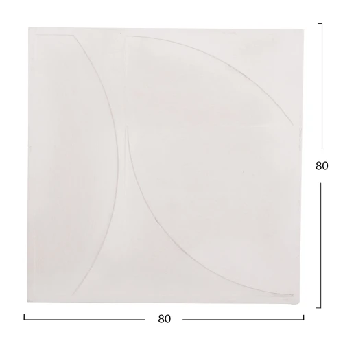 ΠΙΝΑΚΑΣ ΤΕΤΡΑΓΩΝΟΣ ΣΕΙΡΑ SANTORINI HM4508 MDF ΣΕ ΥΠΟΛΕΥΚΟ ΧΡΩΜΑ 80x4(πάχος)x80Υεκ.