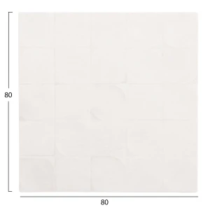 ΠΙΝΑΚΑΣ ΤΕΤΡΑΓΩΝΟΣ ΣΕΙΡΑ SANTORINI HM4516 MDF ΣΕ ΥΠΟΛΕΥΚΟ ΧΡΩΜΑ 80x4,5(πάχος)x80Υεκ.