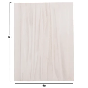 ΠΙΝΑΚΑΣ ΟΡΘΟΓΩΝΙΟΣ ΣΕΙΡΑ SANTORINI HM4518 MDF ΣΕ ΥΠΟΛΕΥΚΟ ΧΡΩΜΑ 60x4(πάχος)x80Υεκ.
