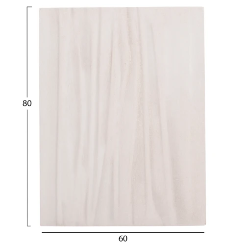 ΠΙΝΑΚΑΣ ΟΡΘΟΓΩΝΙΟΣ ΣΕΙΡΑ SANTORINI HM4518 MDF ΣΕ ΥΠΟΛΕΥΚΟ ΧΡΩΜΑ 60x4(πάχος)x80Υεκ.