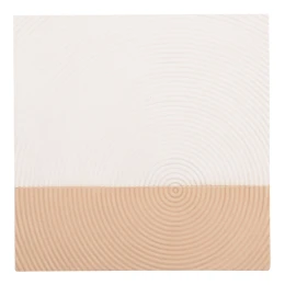 ΠΙΝΑΚΑΣ ΤΕΤΡΑΓΩΝΟΣ ΣΕΙΡΑ SANTORINI HM4519 MDF ΣΕ ΥΠΟΛΕΥΚΟ-ΚΑΦΕ ΧΡΩΜΑ 80x4(πάχος)x80Υεκ.