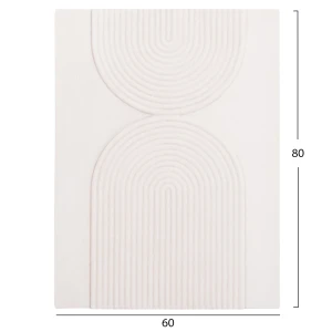 ΠΙΝΑΚΑΣ ΟΡΘΟΓΩΝΙΟΣ ΣΕΙΡΑ SANTORINI HM4523 MDF ΣΕ ΥΠΟΛΕΥΚΟ ΧΡΩΜΑ 60x4(πάχος)x80Υεκ.