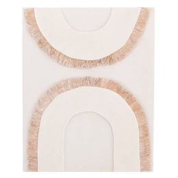 ΠΙΝΑΚΑΣ ΟΡΘΟΓΩΝΙΟΣ ΣΕΙΡΑ SANTORINI HM4535 MDF ΥΠΟΛΕΥΚΟ ΧΡΩΜΑ-ΔΙΑΚΟΣΜΗΣΗ ΜΠΕΖ 48x4,5(πάχος)x60Υεκ.