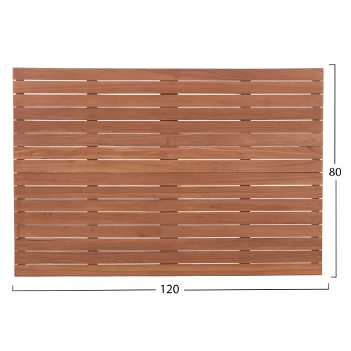 ΕΠΙΦΑΝΕΙΑ ΤΡΑΠΕΖΙΟΥ ΟΡΘΟΓΩΝΙΑ HM18138 ΞΥΛΟ TEAK--ΦΥΣΙΚΟ 120x80x4(πάχος)εκ.